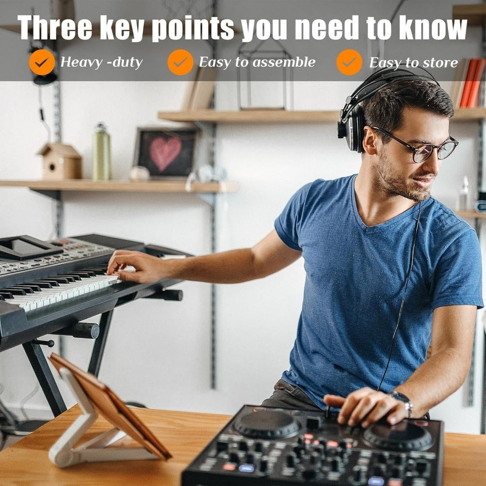 X-Style Keyboard Stand and Bench Set for 49, 61, 76 and 88-Key Pianos detail image - detail view 8