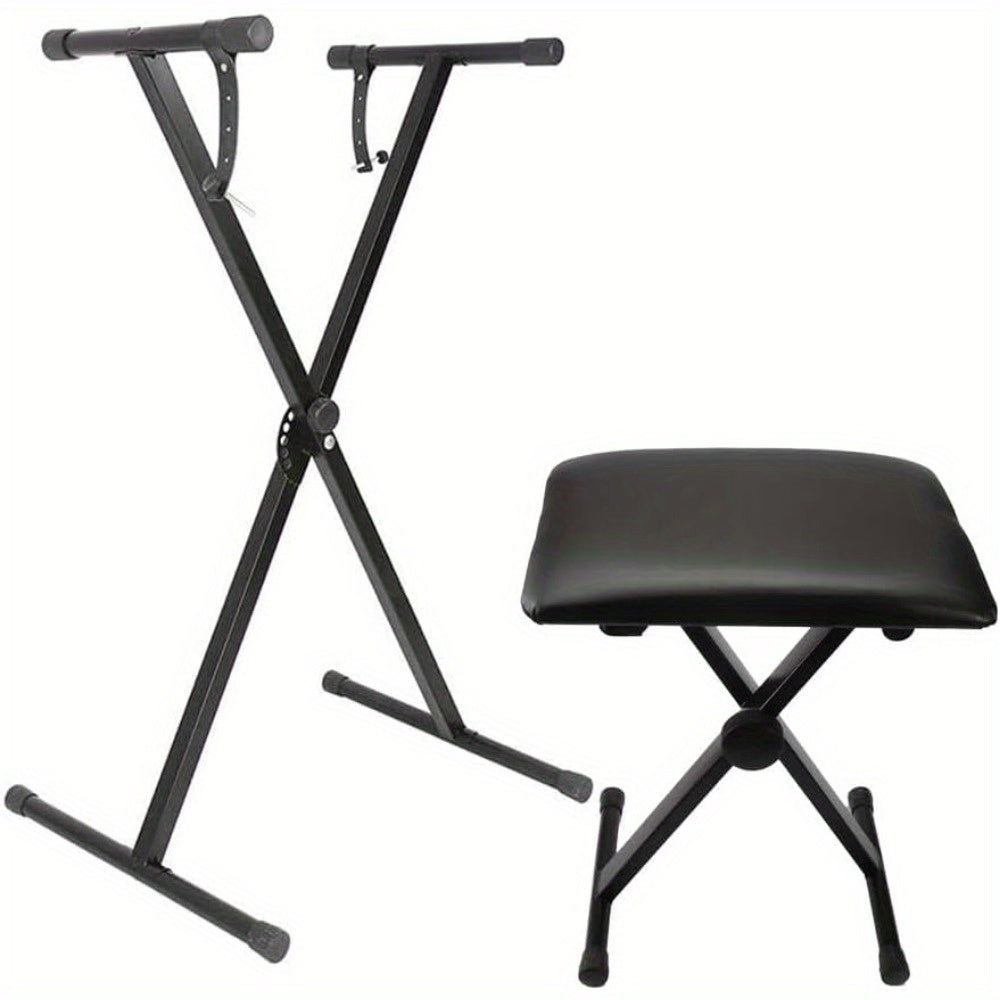 X-Style Keyboard Stand and Bench shown in the Single X option