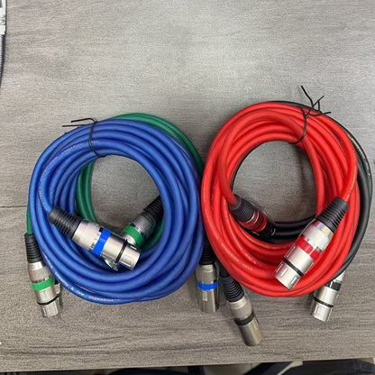 XLR Microphone Cable shown in the 196.85inch (4 pieces) option