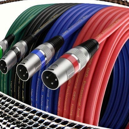 XLR Microphone Cable, 6 Inch, 10 Inch, 4-Pack, QIDUOHAO for Connecting Microphones detail image - detail view 12