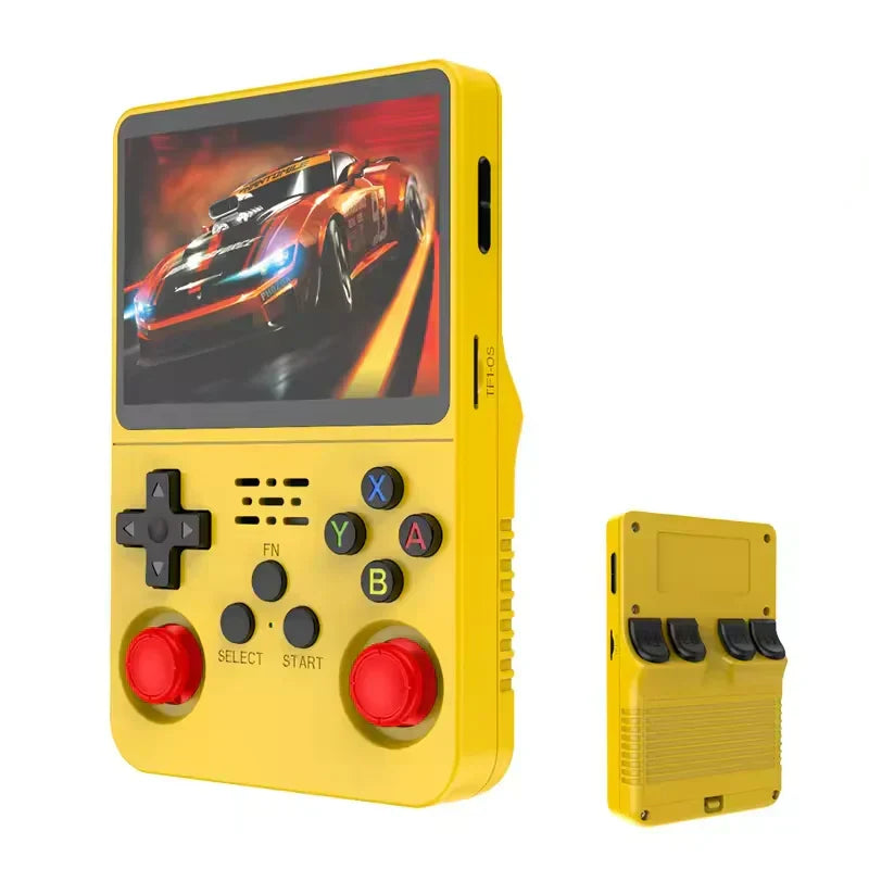 R36S Handheld Game Console – 3.5" IPS RK3326 Retro Emulator 20+ Systems 64GB 128GB Plug and Play 6hr Battery 18 Colors PS1 NES SNES GBA N64 SEGA