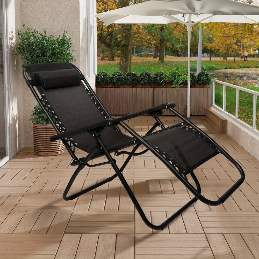 Zero-Gravity Foldable Outdoor Lounge Chair for Patio and Living Room detail image - detail view 6