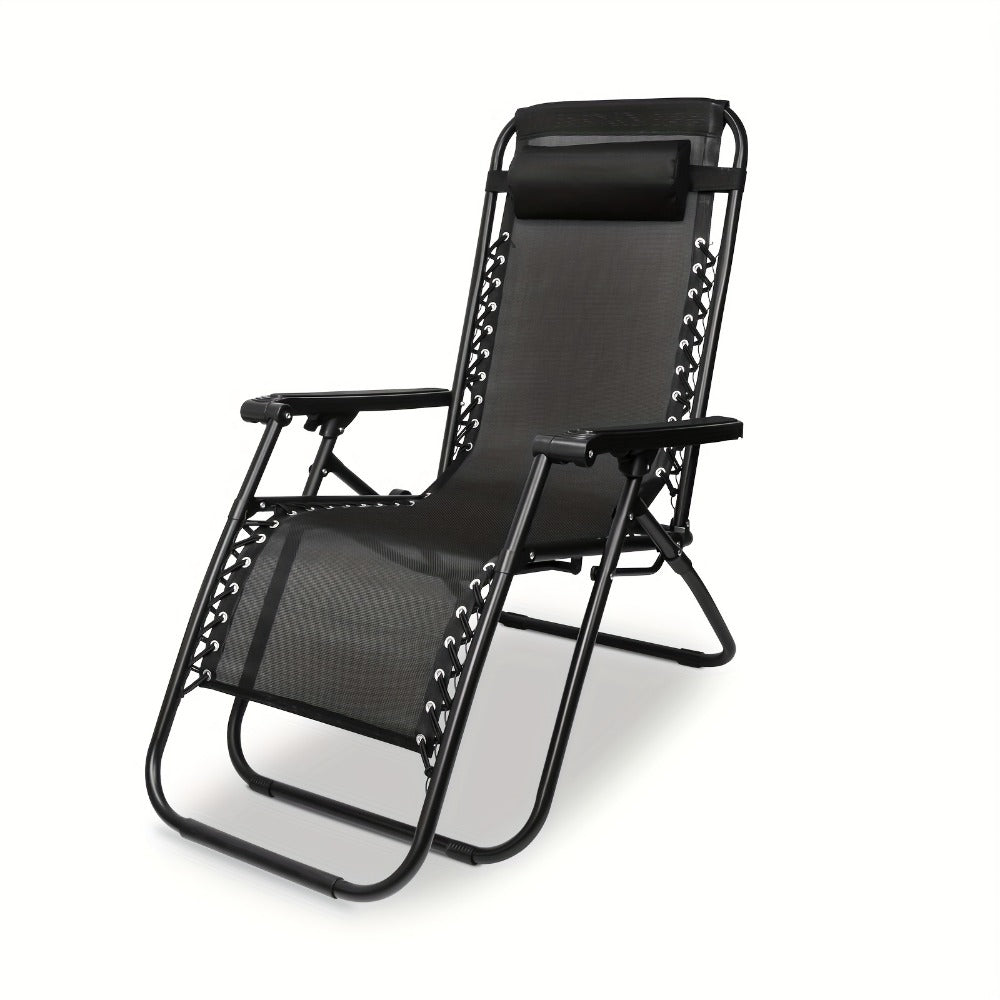 Outdoor Lounge Chair, Zero Gravity Recliner Chair Portable Folding Lounge Chair shown in the main product view