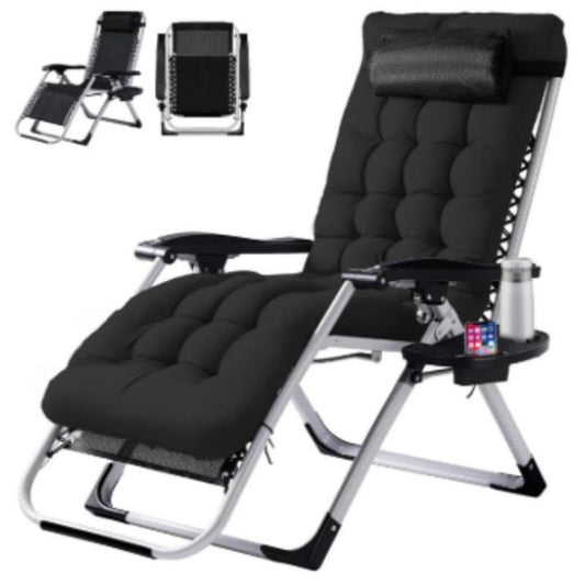 Zero Gravity Recliner, Zero Gravity Chair Foldable Recliner with Headrest Cup Holder Tray shown in the main product view